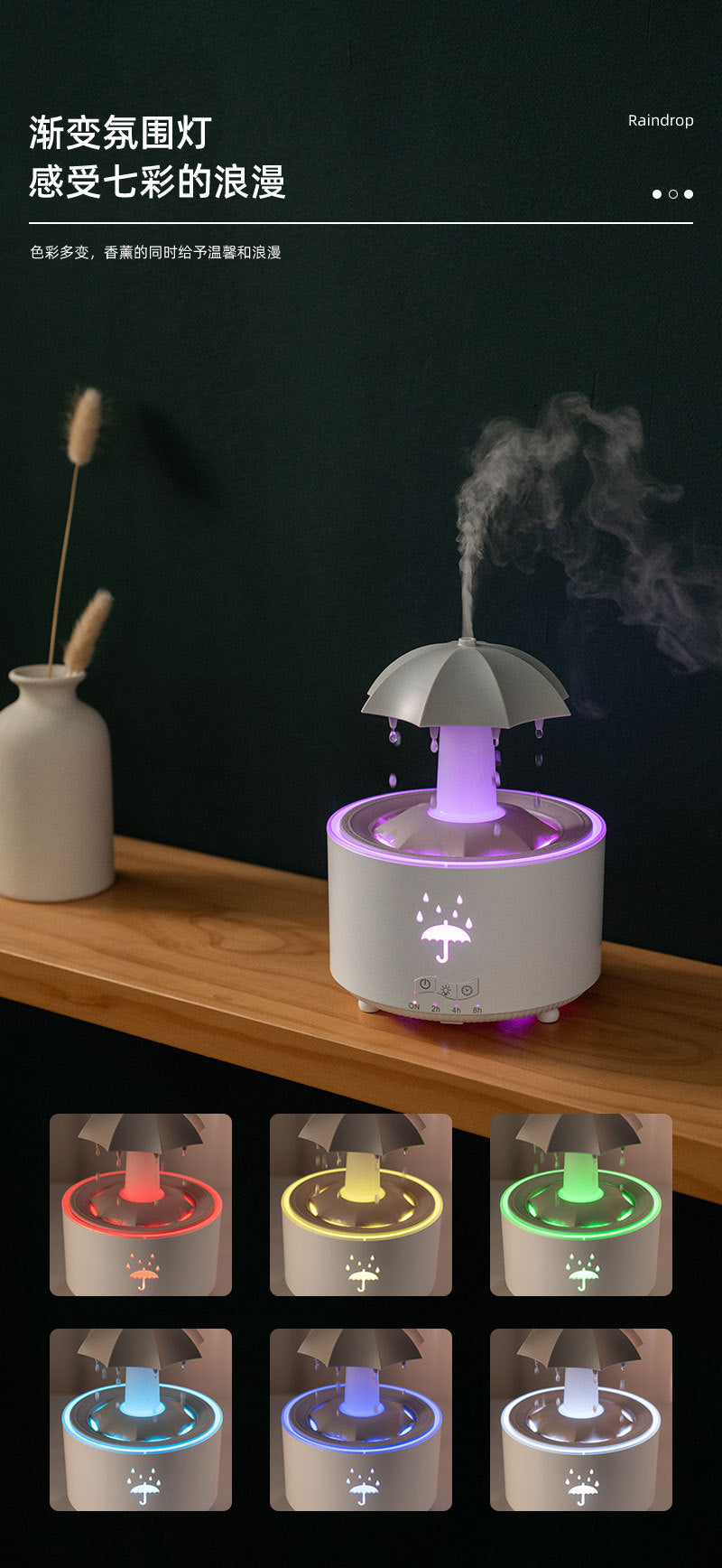 Water Drop Humidifier Remote Control