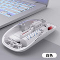 Transparent Wireless Mouse 2.4g Bluetooth Magnetic