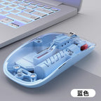 Transparent Wireless Mouse 2.4g Bluetooth Magnetic